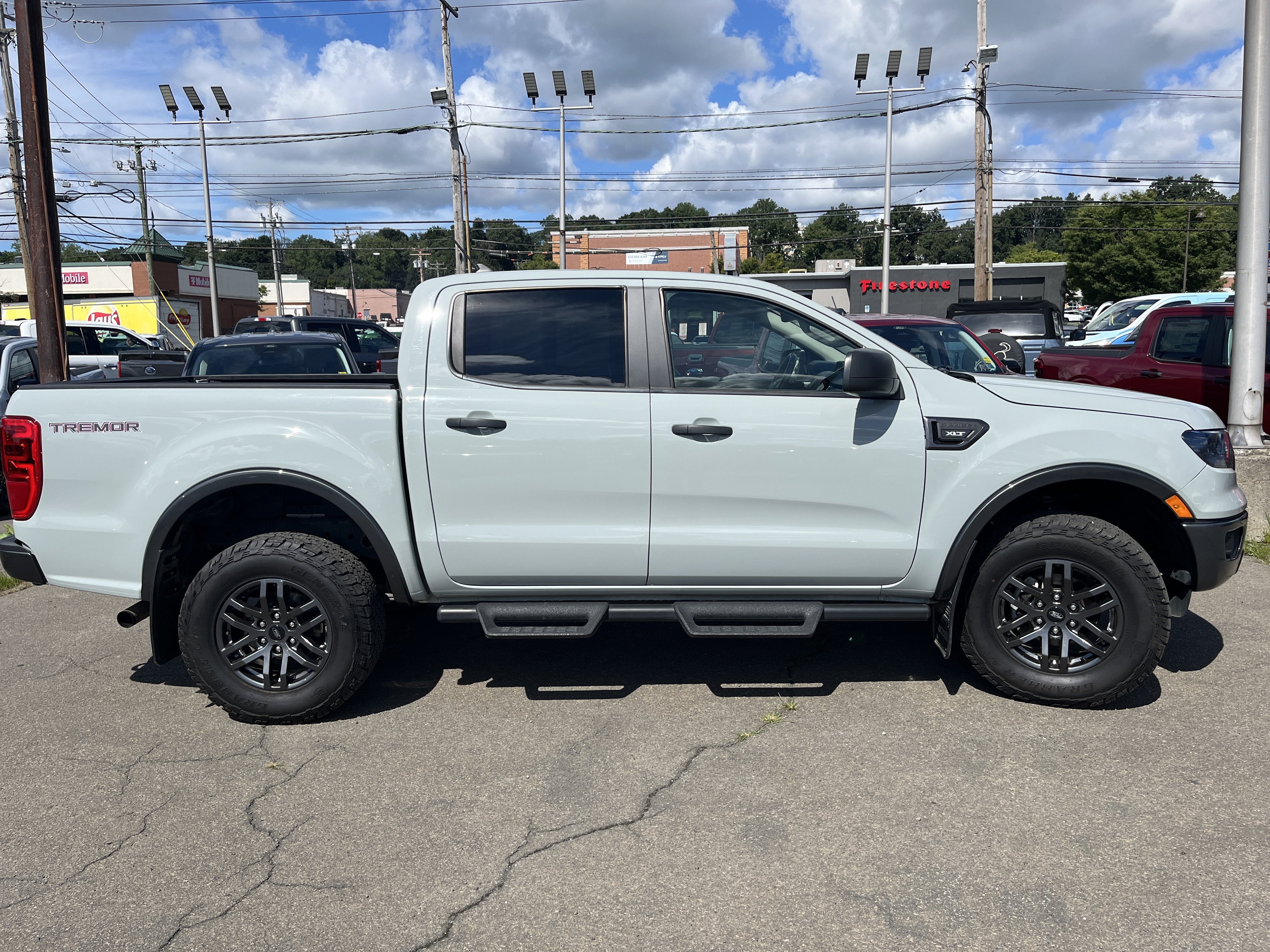 Gray 2023 Ford Ranger Pickup Truck Four-Wheel Drive Automatic