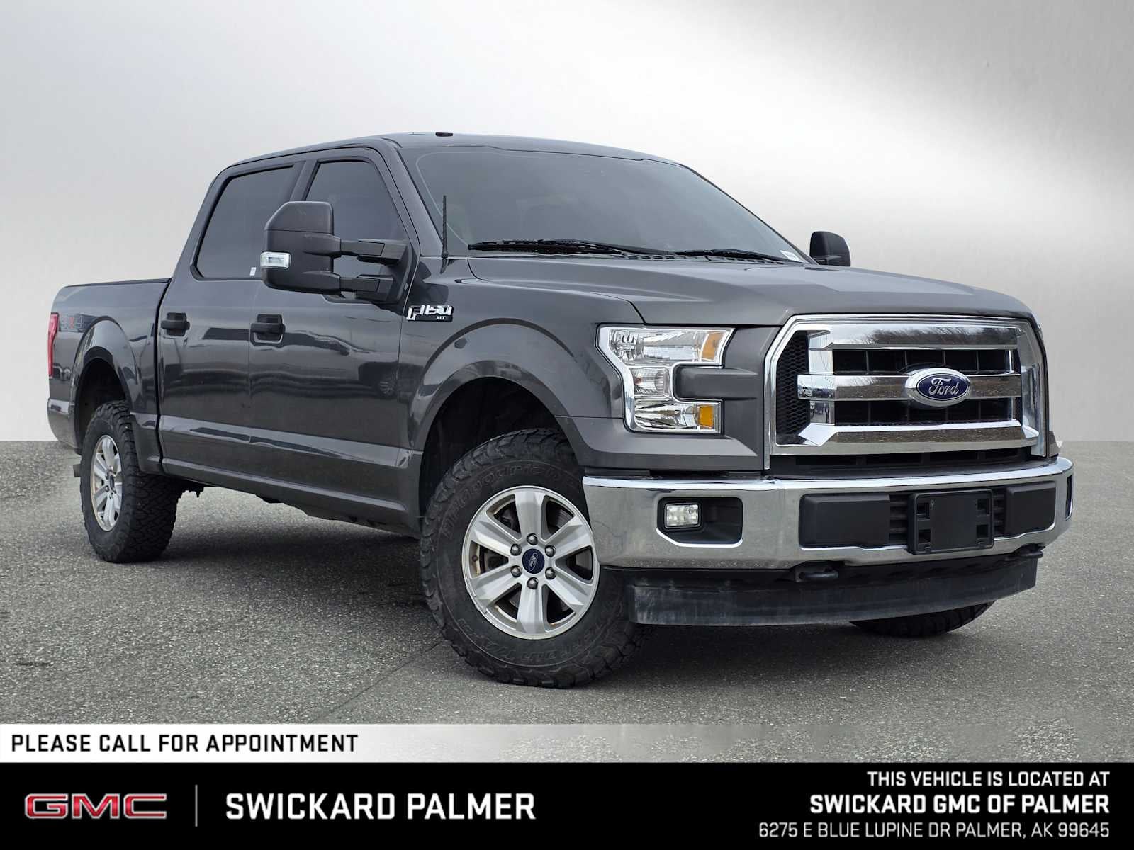 Gray (Magnetic) 2017 Ford F-150 XL SuperCrew 4WD Pickup Truck Four-Wheel Drive Automatic