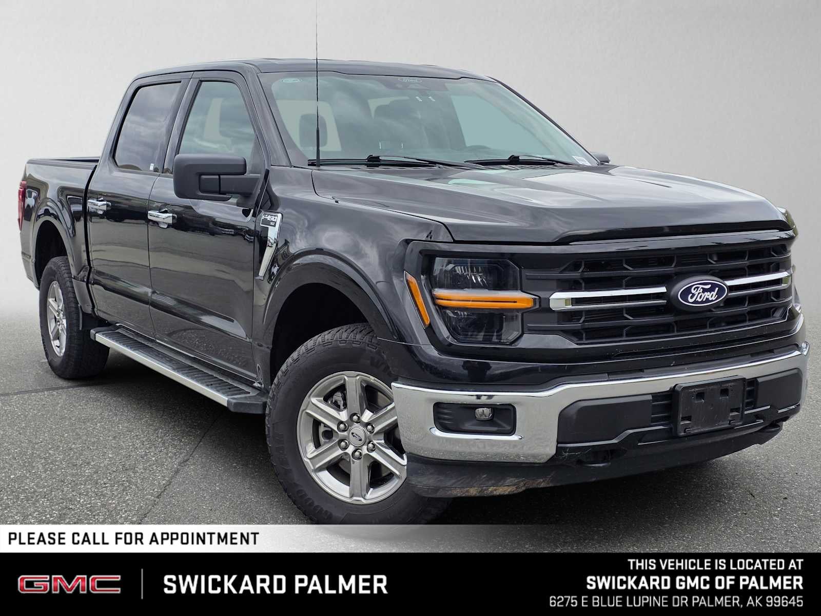 Agate Black Met 2025 Ford F-150 Pickup Truck Four-Wheel Drive Automatic