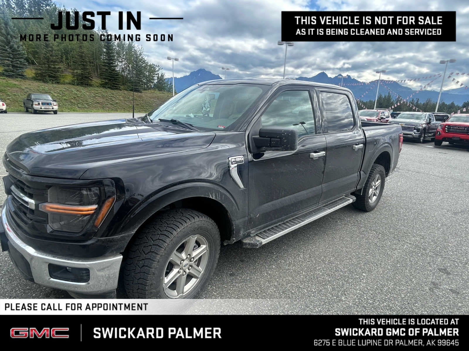 Agate Black Metallic 2025 Ford F-150 Pickup Truck Four-Wheel Drive Automatic