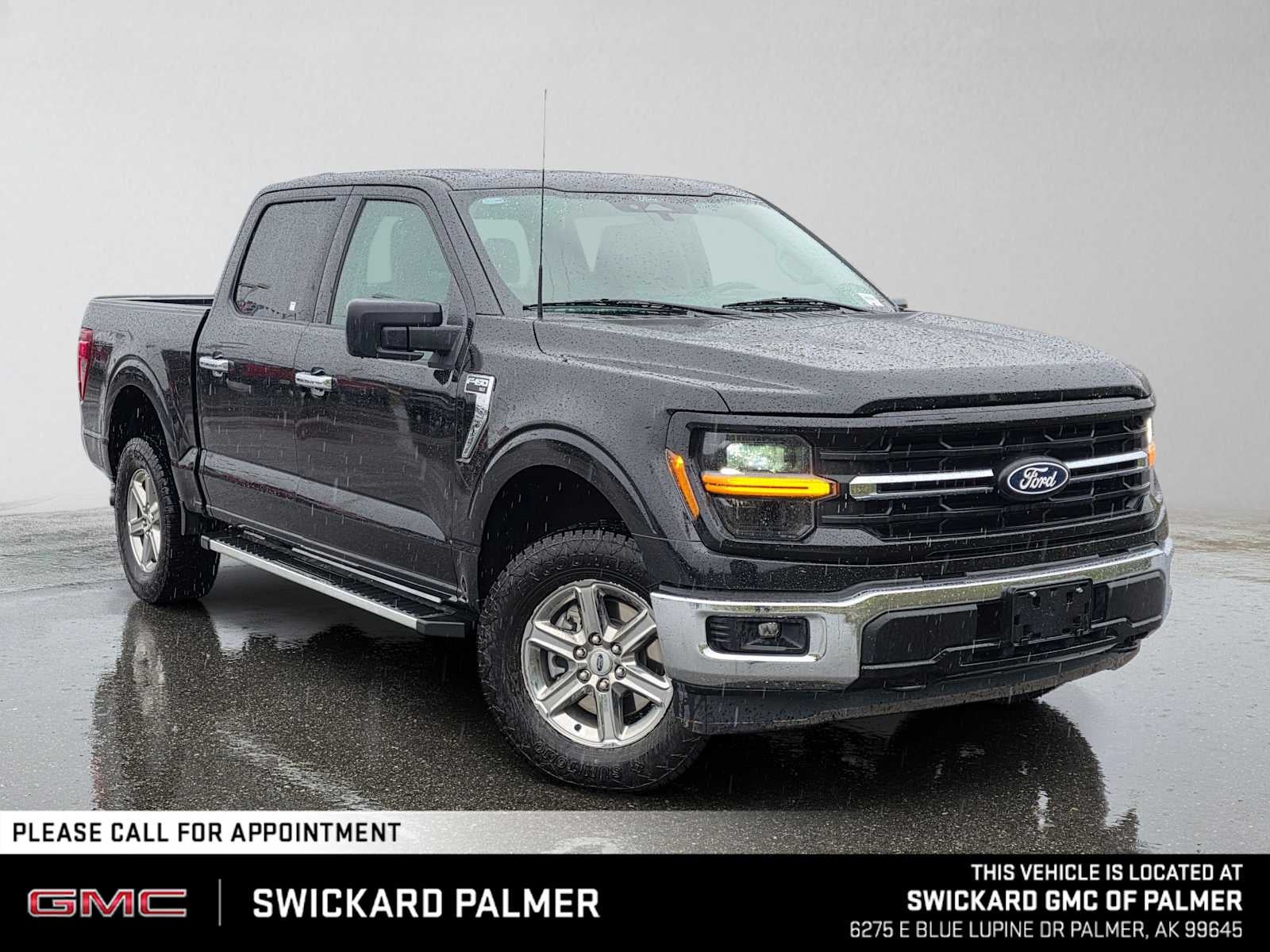 Agate Black Metallic 2025 Ford F-150 Pickup Truck Four-Wheel Drive Automatic