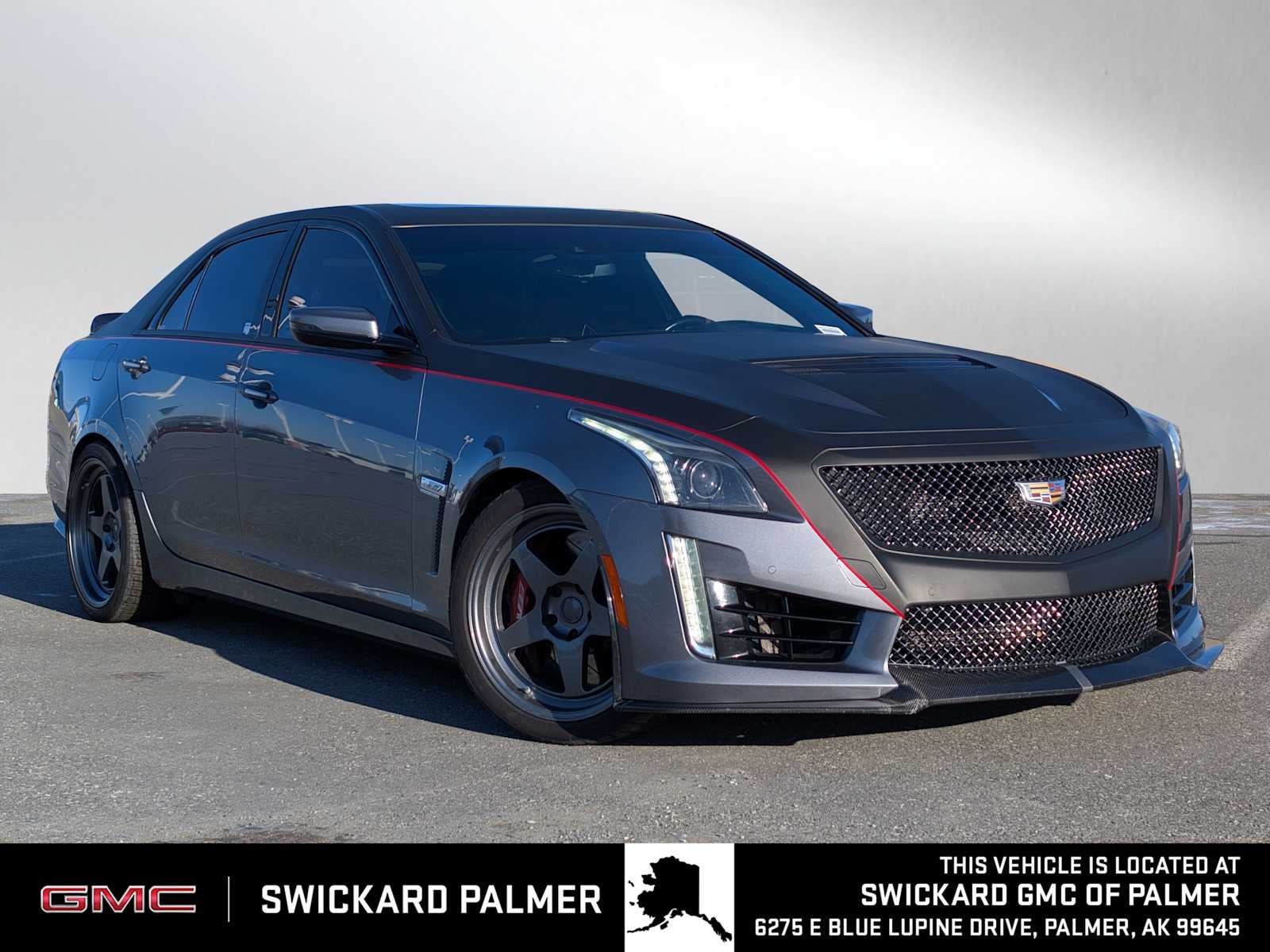 Gray (Satin Steel Metallic) 2019 Cadillac CTS-V RWD Sedan Rear-Wheel Drive Automatic