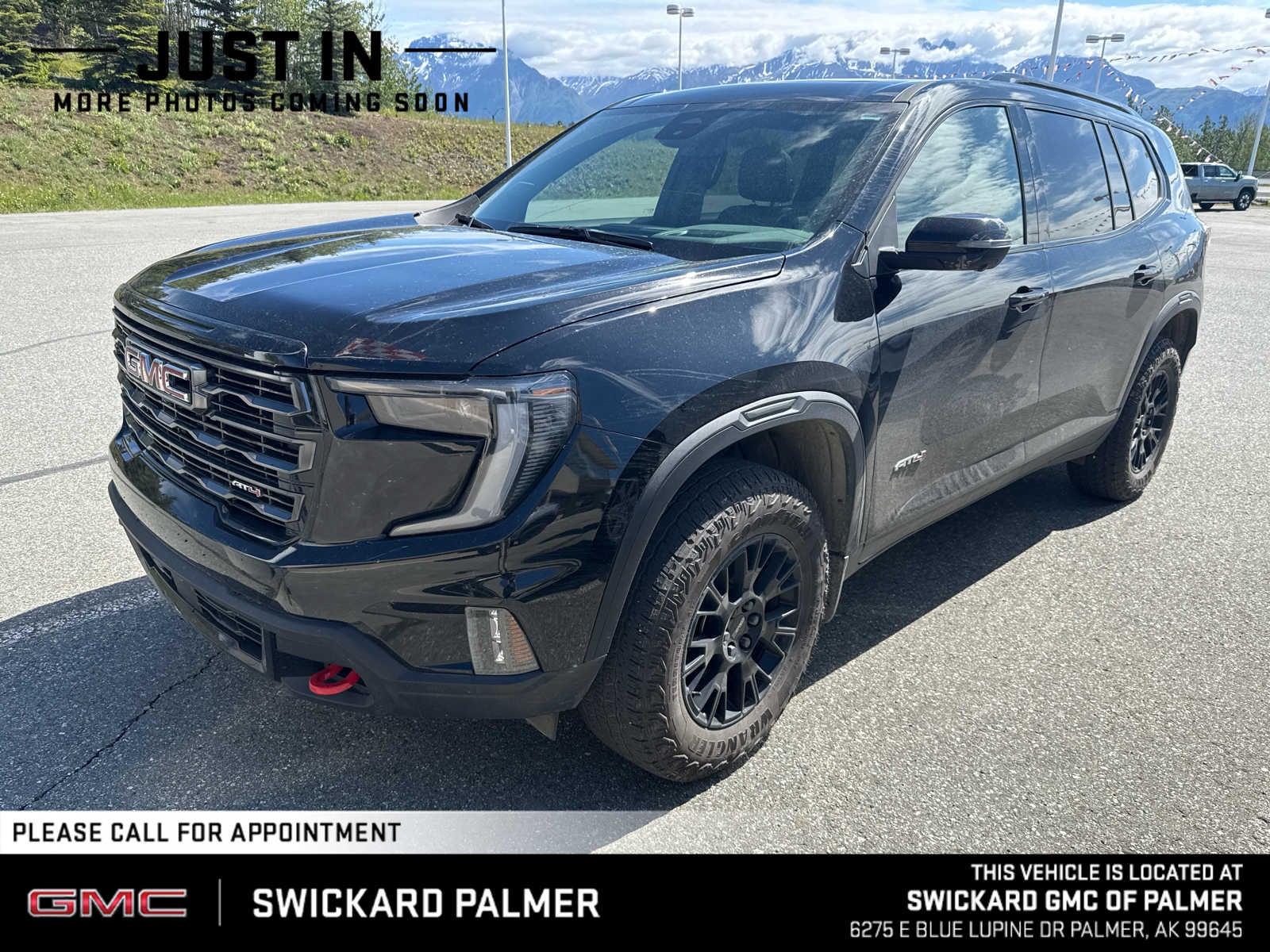 Black (Ebony Twilight Metallic) 2025 GMC Acadia SUV / Crossover Four-Wheel Drive Automatic