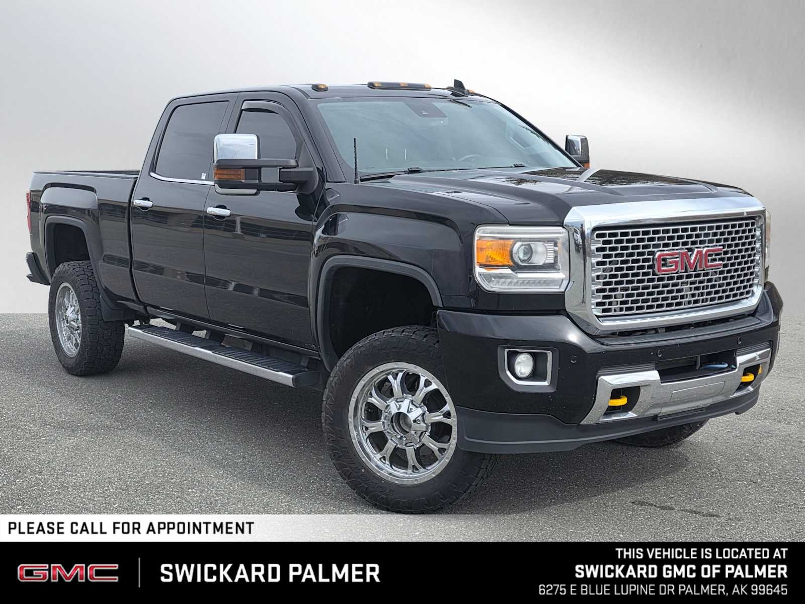 Onyx Black 2015 GMC Sierra 2500HD Pickup Truck Four-Wheel Drive Automatic