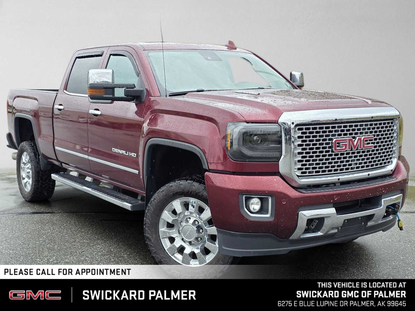 Deep Garnet Metallic 2016 GMC Sierra 2500HD Pickup Truck Four-Wheel Drive Automatic