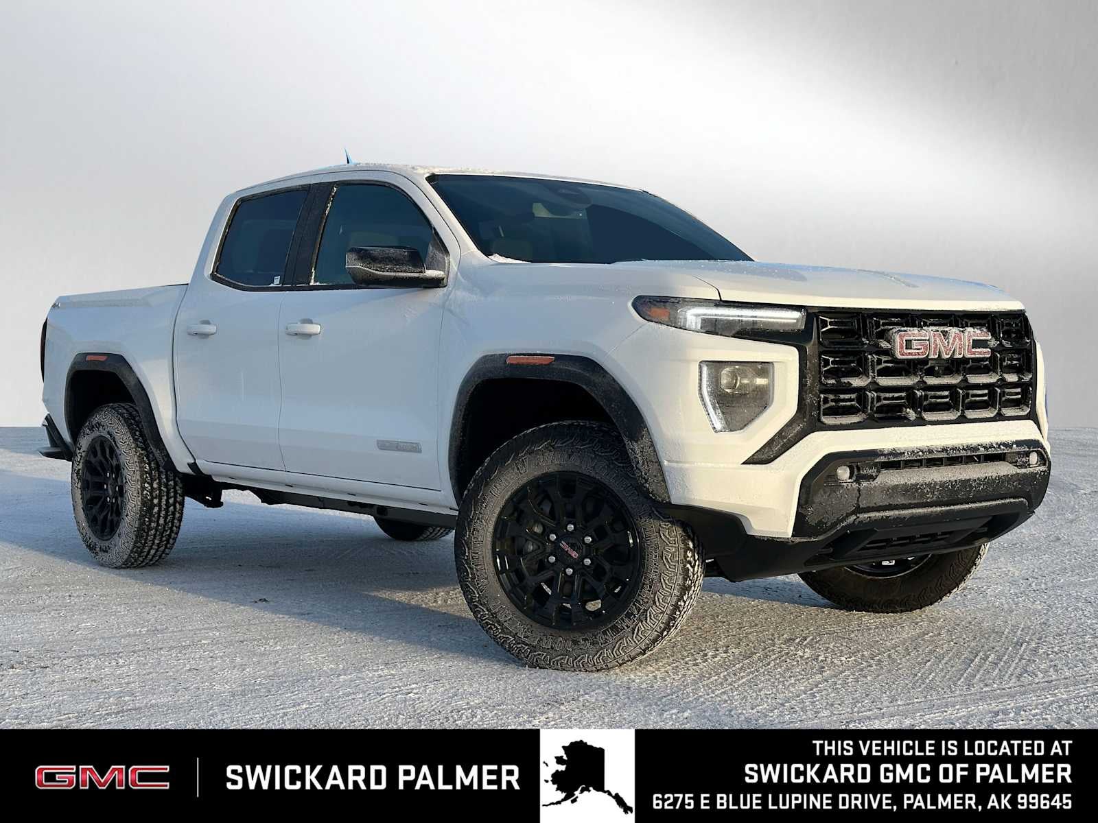 Summit White 2026 GMC Canyon Elevation Crew Cab 4WD Pickup Truck Four-Wheel Drive Automatic