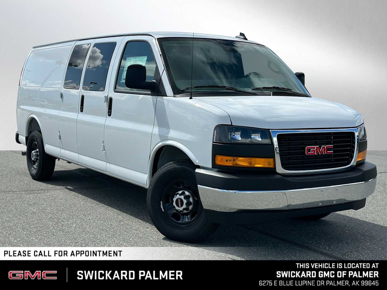 Summit White 2025 GMC Savana Cargo Van Rear-Wheel Drive Automatic