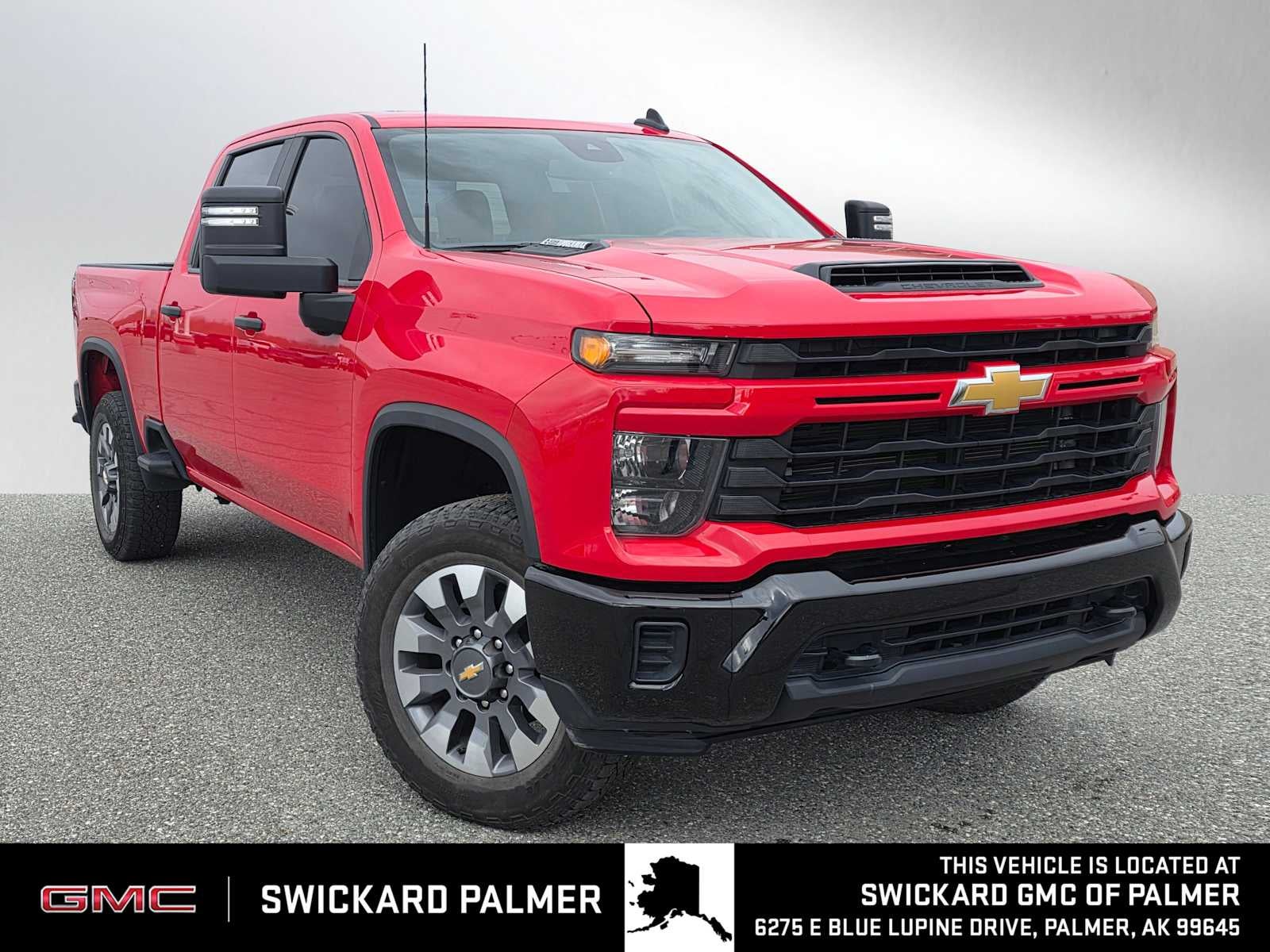 Red Hot 2024 Chevrolet Silverado 2500HD Custom Crew Cab 4WD Pickup Truck Four-Wheel Drive Automatic