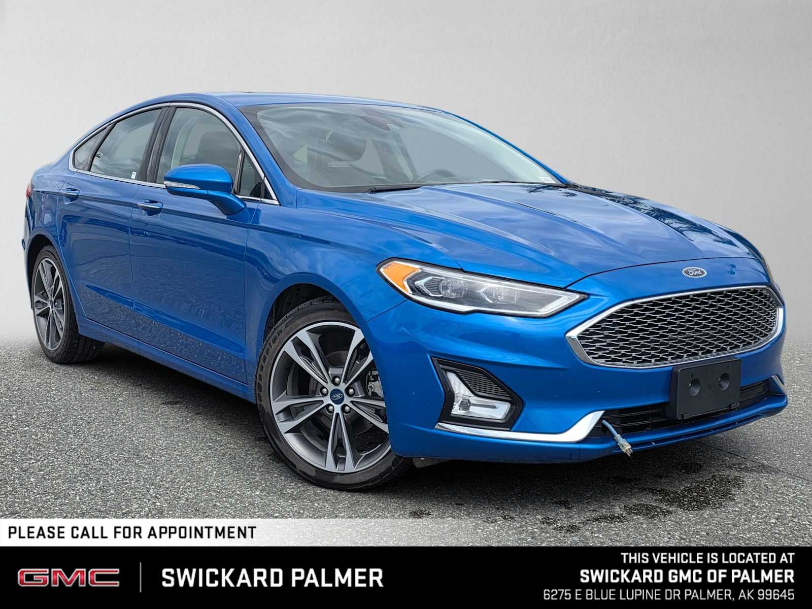 Velocity Blue Metallic 2020 Ford Fusion Sedan All-Wheel Drive Automatic