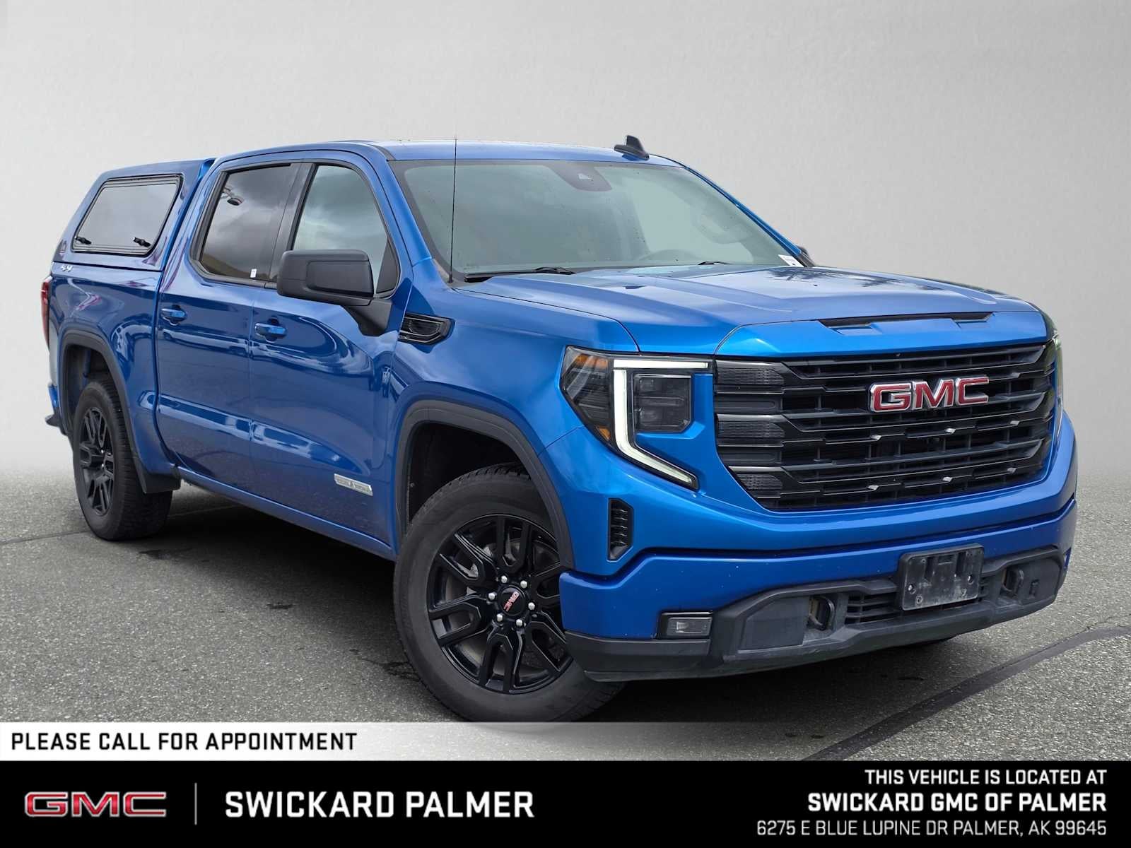 Dynamic Blue Metallic 2022 GMC Sierra 1500 Pickup Truck Four-Wheel Drive Automatic