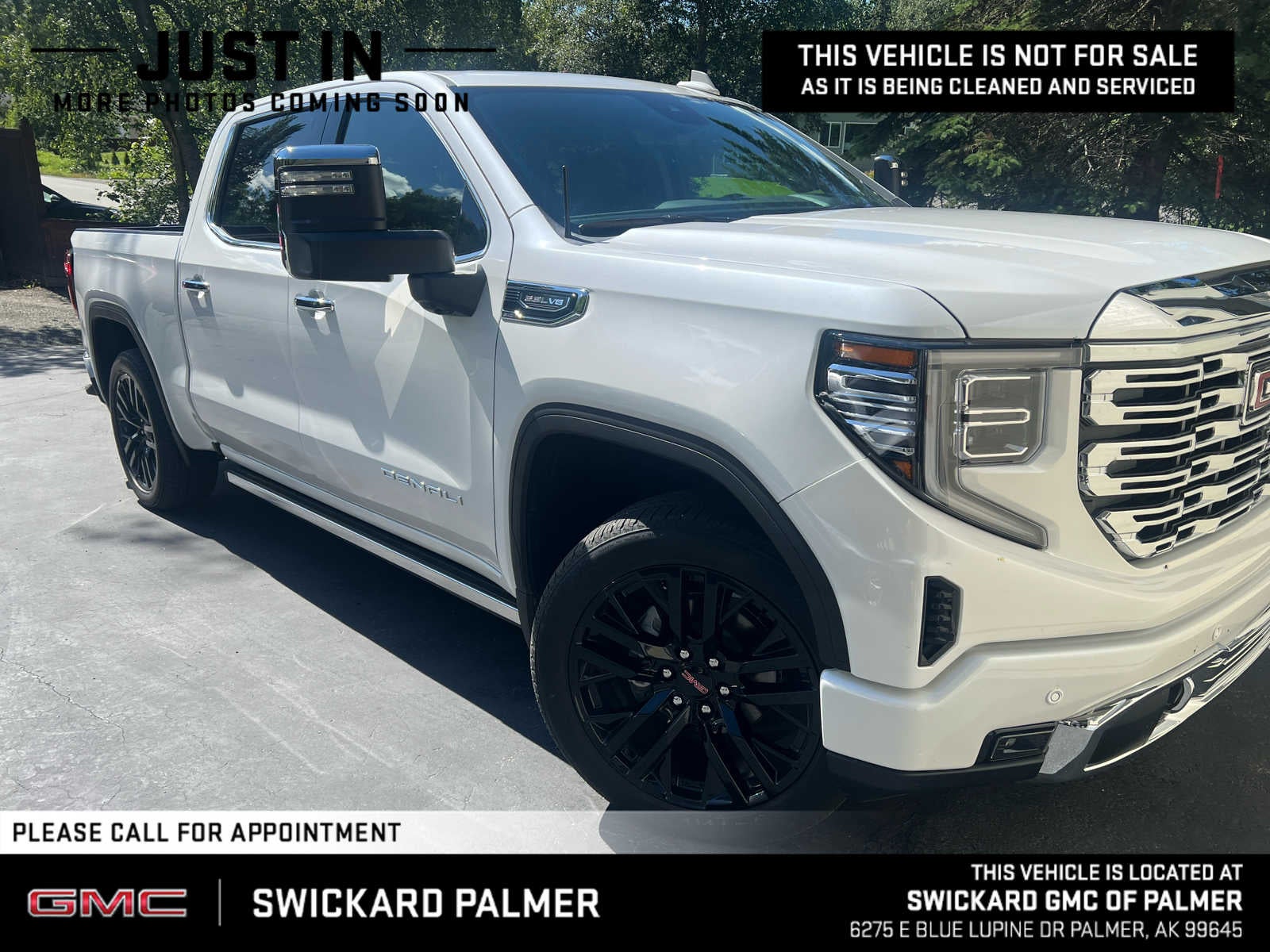 White Frost Tricoat 2024 GMC Sierra 1500 Pickup Truck Four-Wheel Drive Automatic