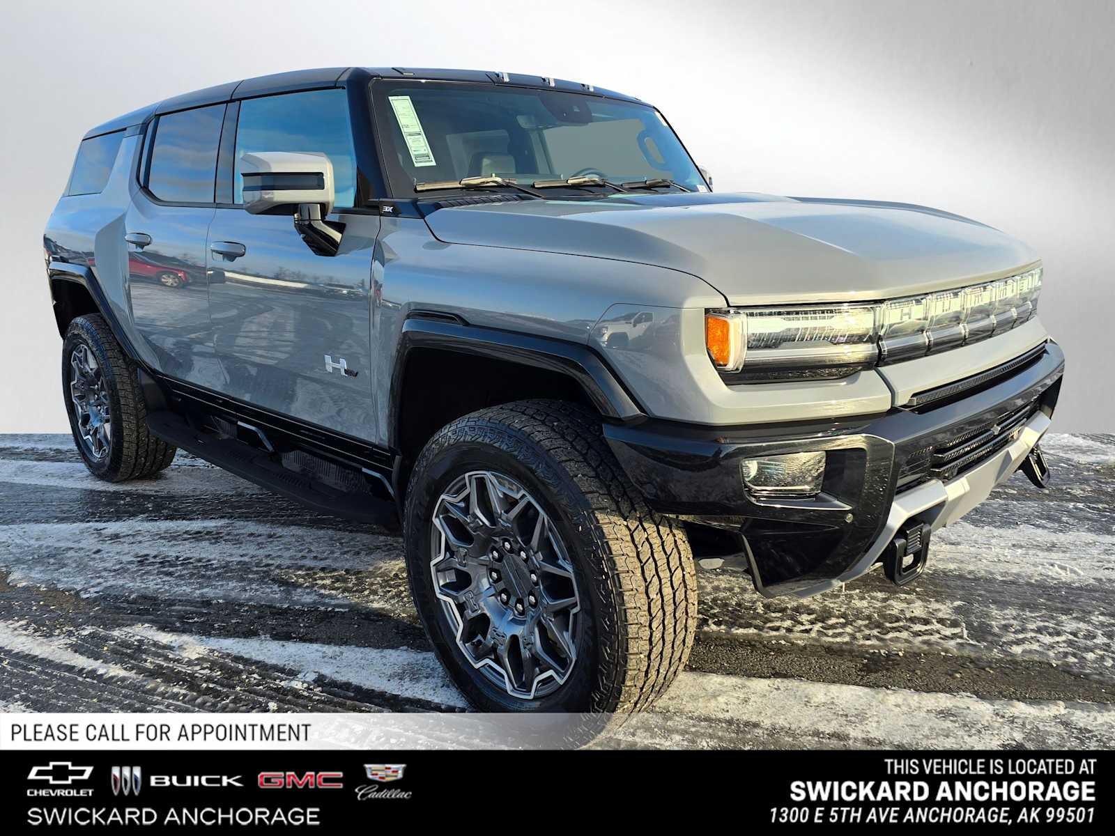 Meteorite Metallic (Grey) 2025 GMC Hummer EV SUV 3X AWD SUV / Crossover All-Wheel Drive Automatic