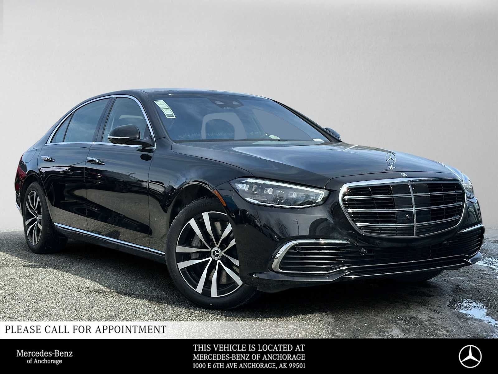 Obsidian Black Metallic 2026 Mercedes-Benz S-Class Sedan All-Wheel Drive 9-Speed Automatic