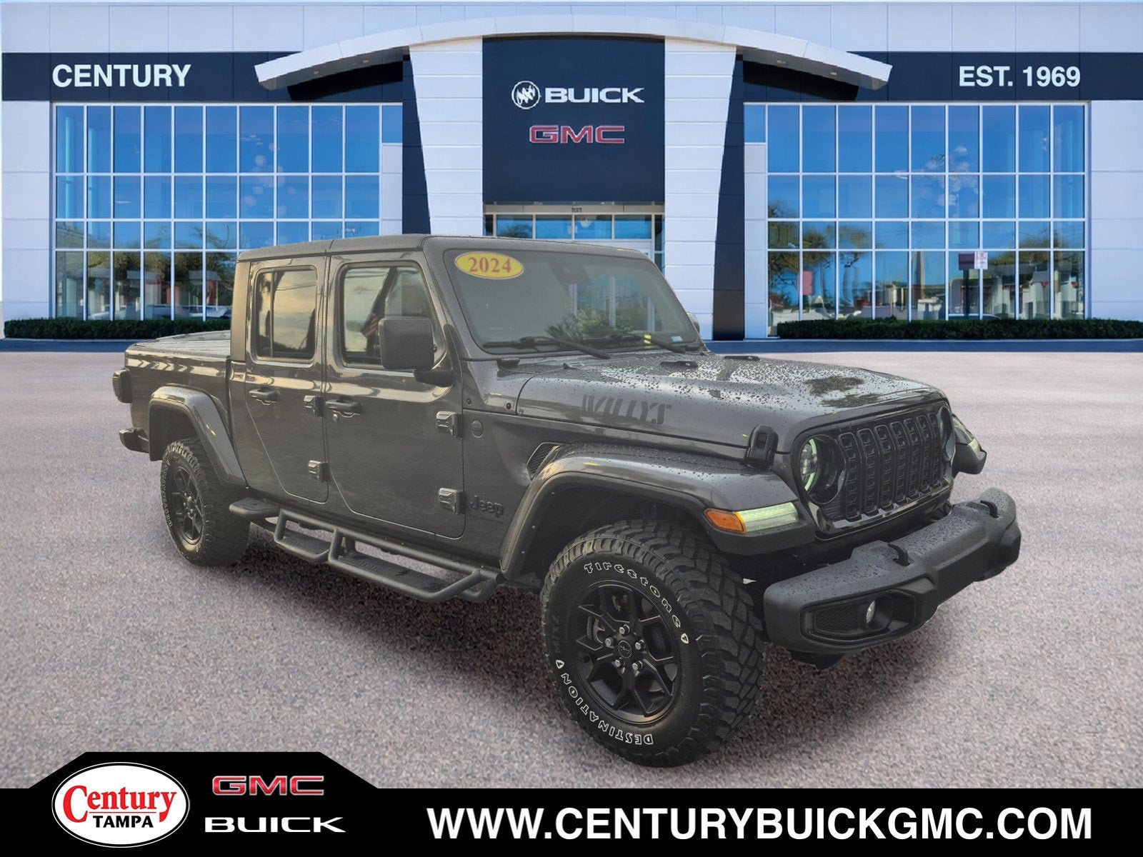 Gray 2024 Jeep Gladiator Pickup Truck Four-Wheel Drive Automatic