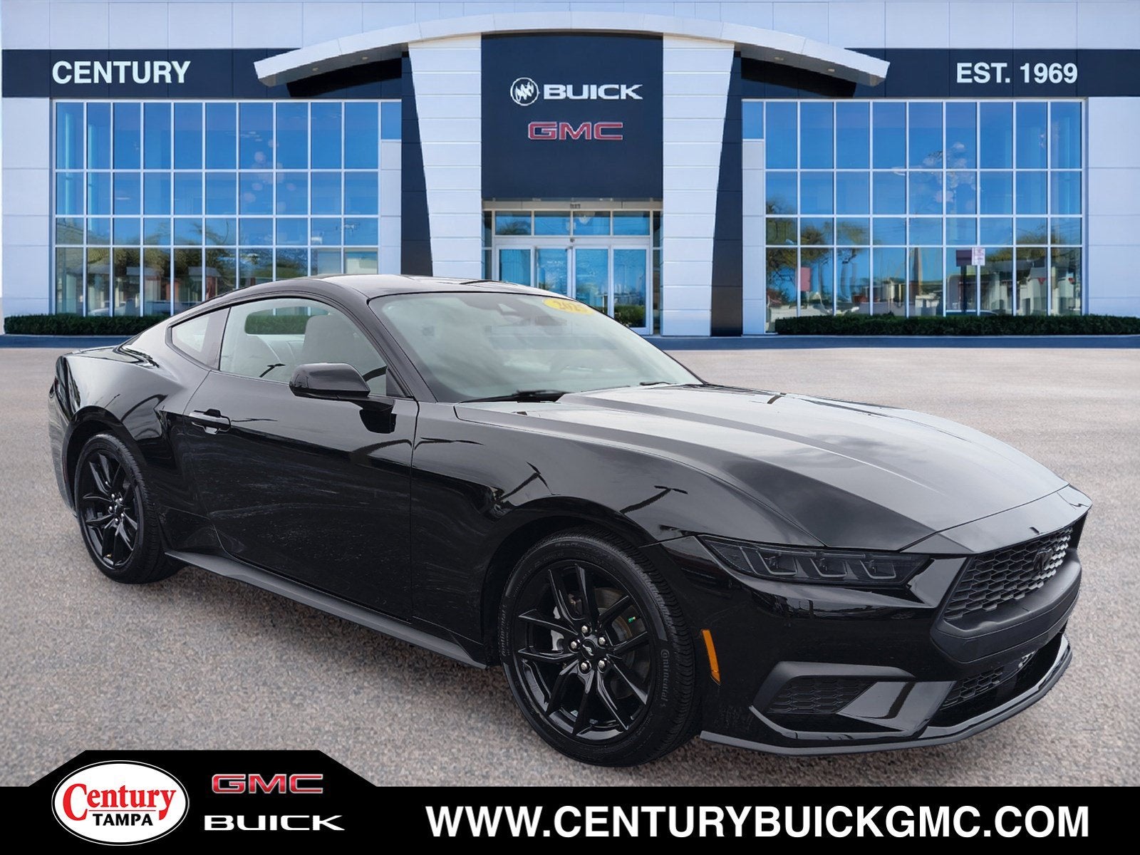 Black 2025 Ford Mustang Coupe Rear-Wheel Drive Automatic
