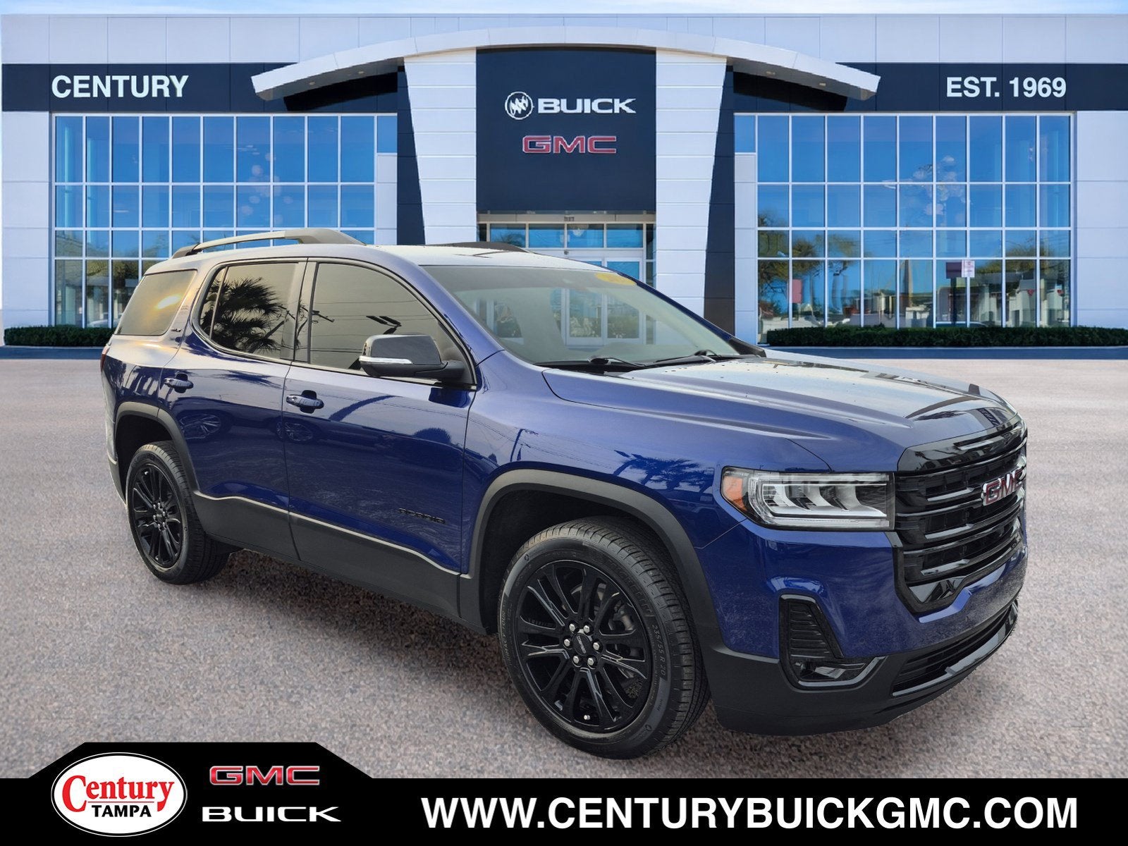 Ultra Blue Metallic 2023 GMC Acadia SUV / Crossover Front-Wheel Drive Automatic