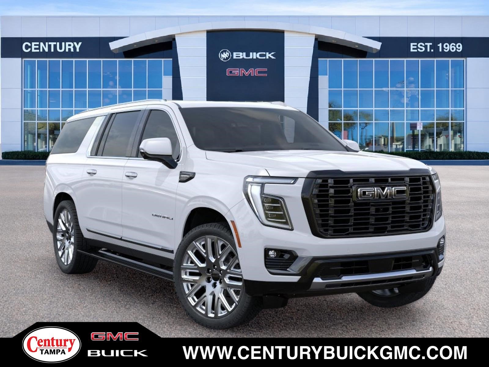 Glacier White Tricoat 2026 GMC Yukon XL SUV / Crossover Four-Wheel Drive Automatic