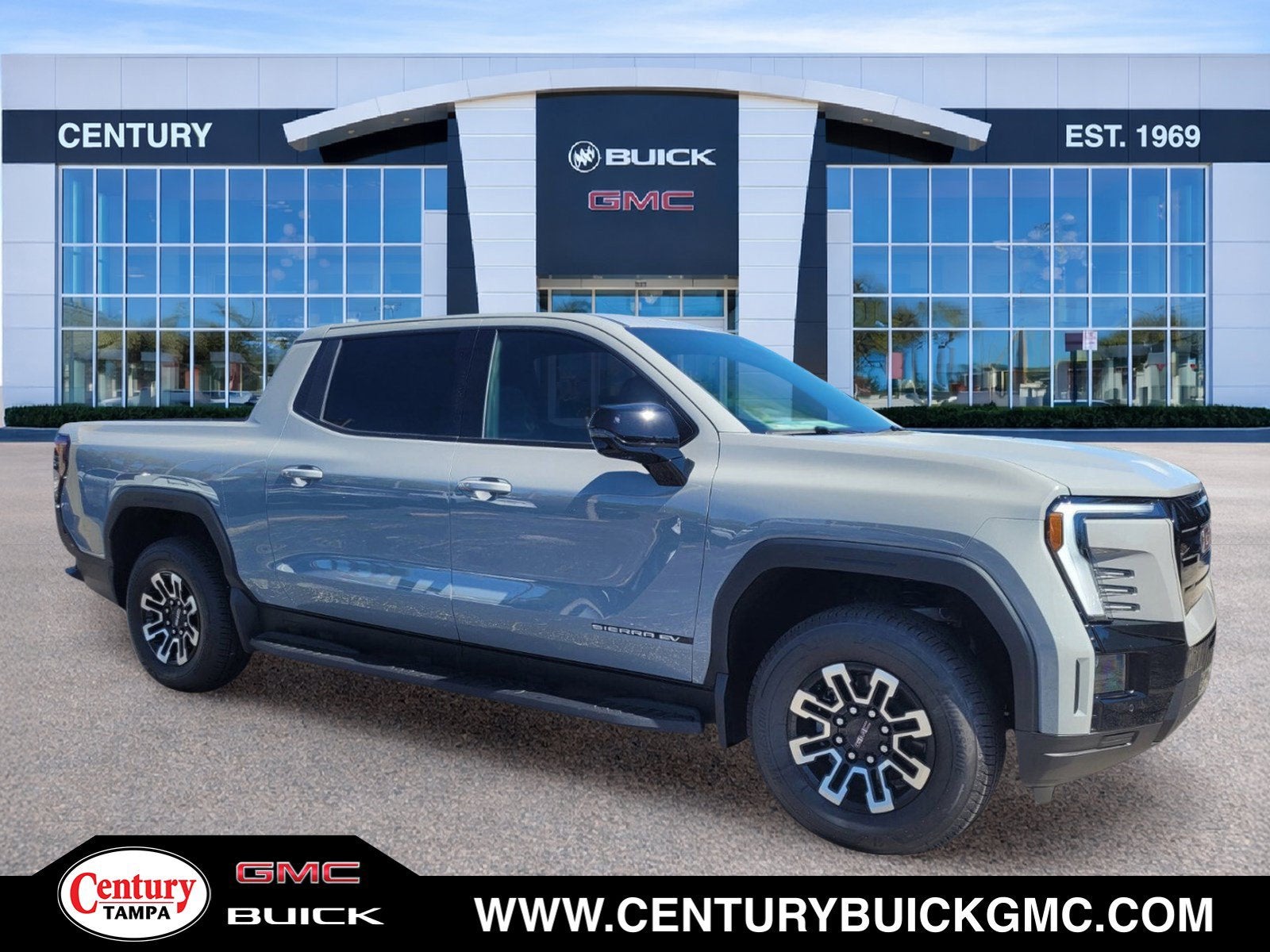 Thunderstorm Gray 2026 GMC Sierra EV Pickup Truck All-Wheel Drive Automatic