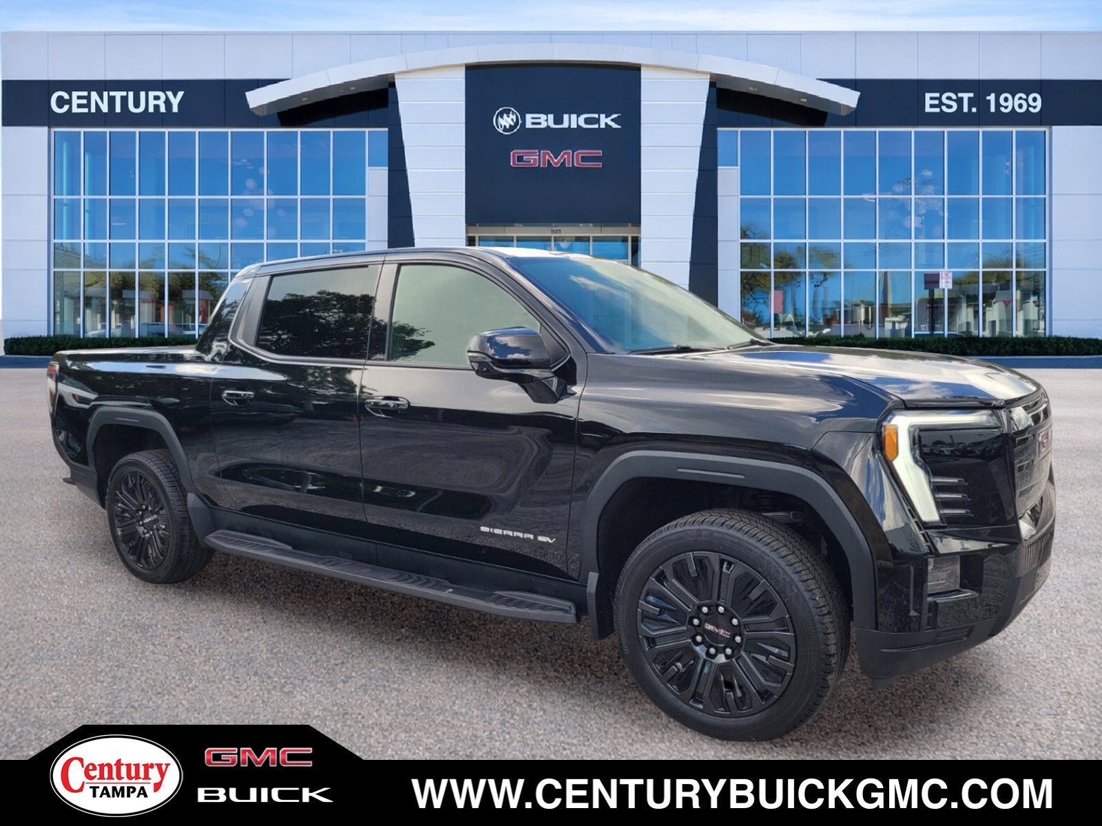 Onyx Black 2026 GMC Sierra EV Pickup Truck All-Wheel Drive Automatic