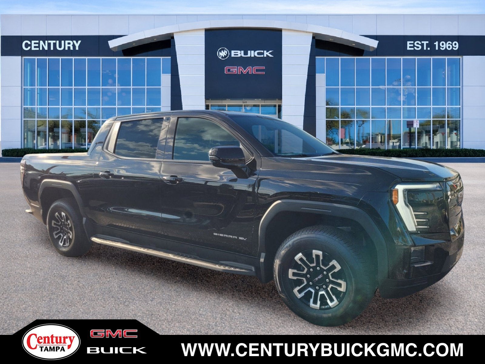 Onyx Black 2026 GMC Sierra EV Pickup Truck All-Wheel Drive Automatic