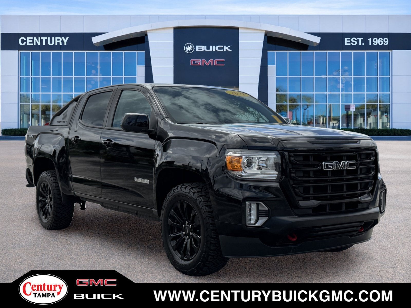 Onyx Black 2021 GMC Canyon Pickup Truck Four-Wheel Drive Automatic