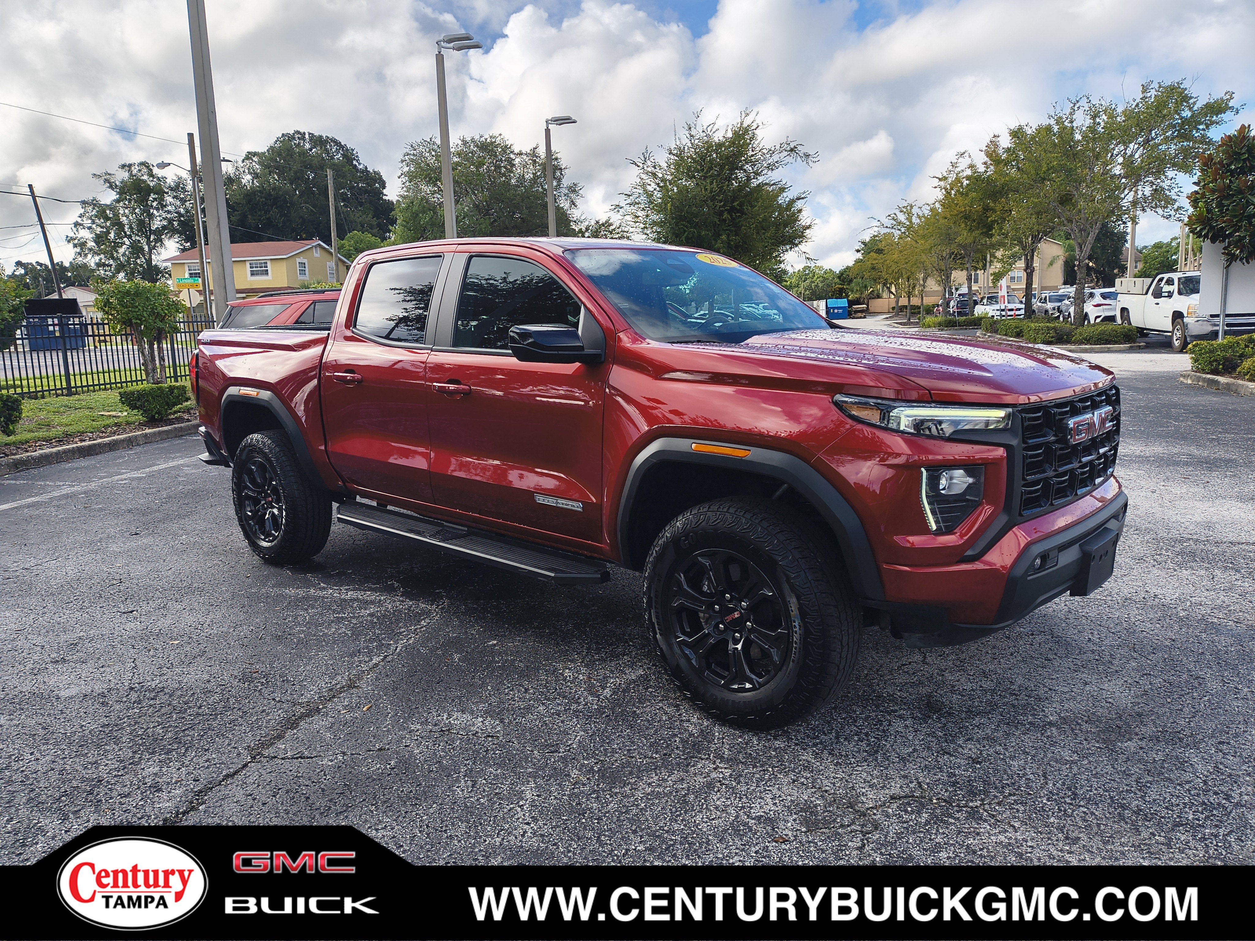 Volcanic Red Tintcoat 2025 GMC Canyon Pickup Truck Four-Wheel Drive Automatic