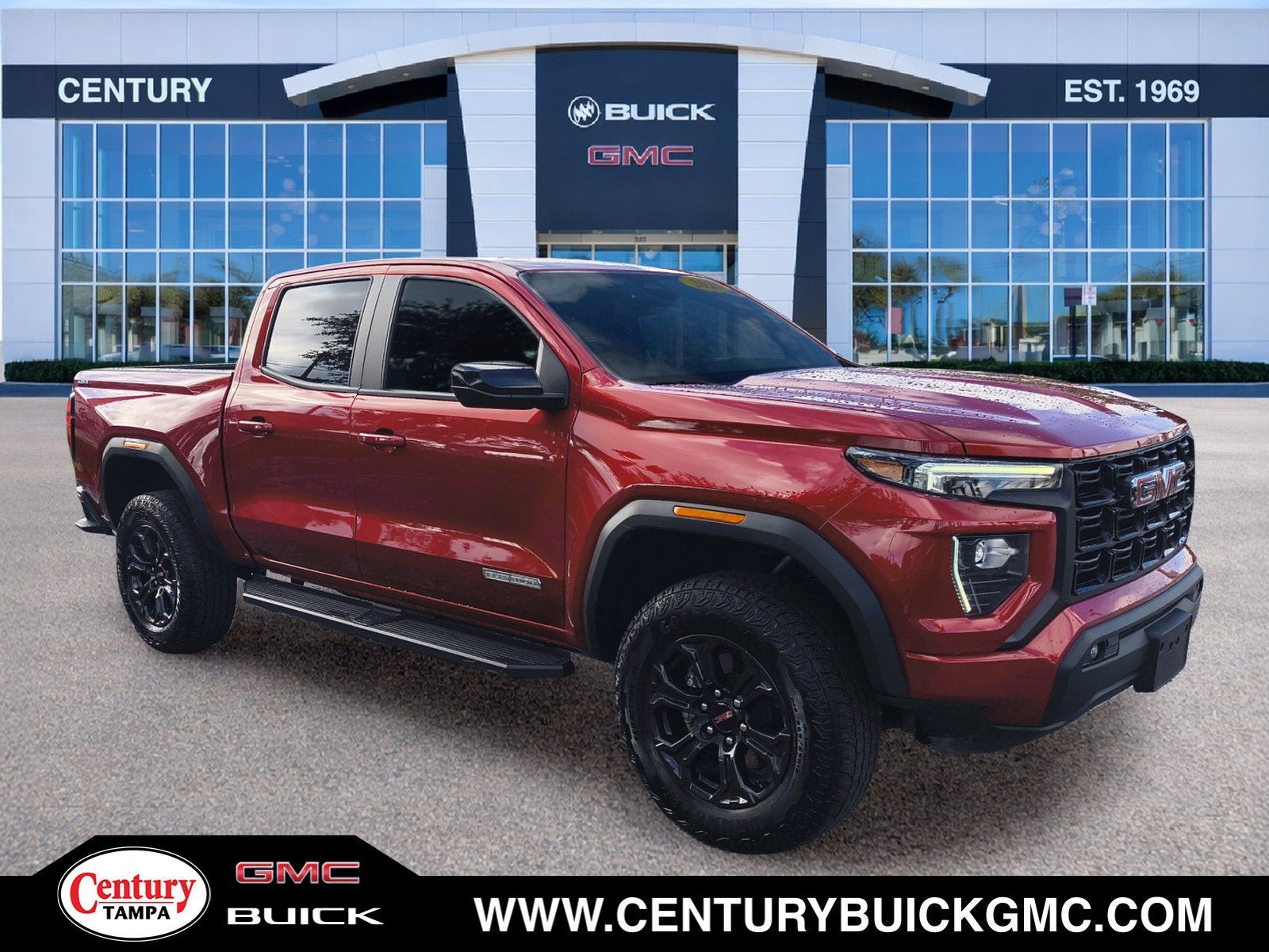 Volcanic Red Tintcoat 2025 GMC Canyon Pickup Truck Four-Wheel Drive Automatic