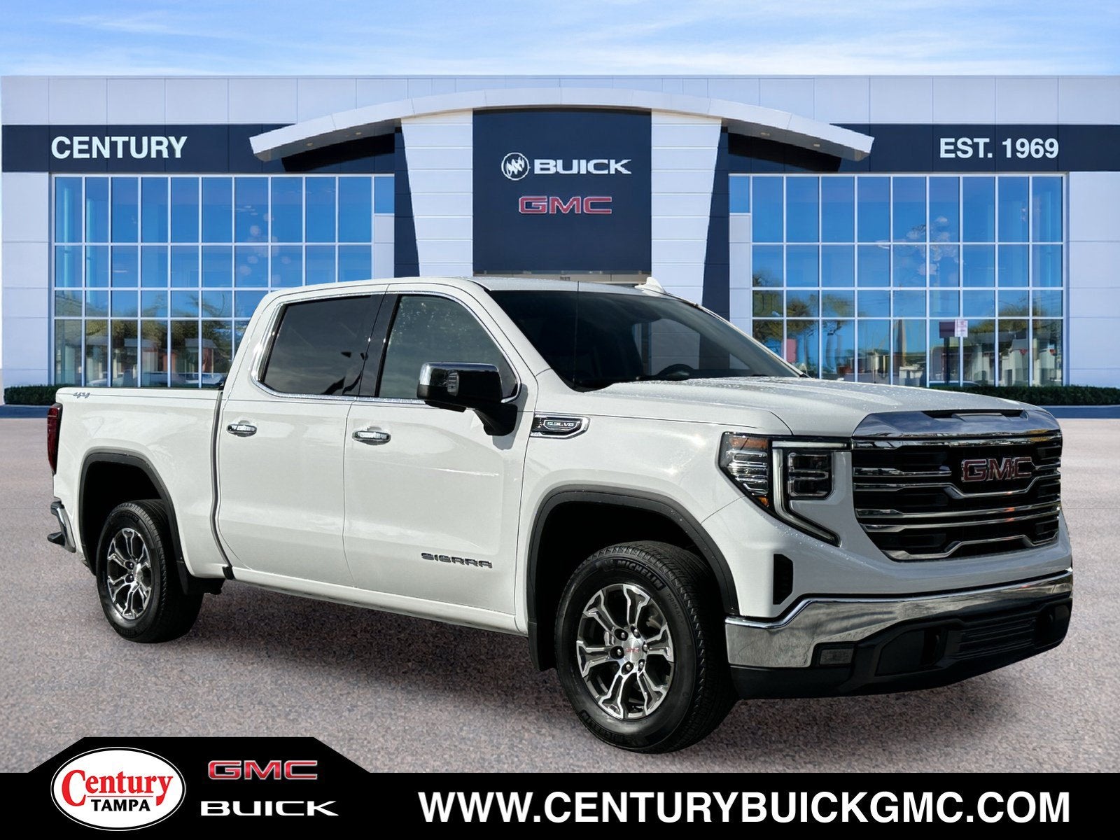 Summit White 2025 GMC Sierra 1500 Pickup Truck Four-Wheel Drive Automatic
