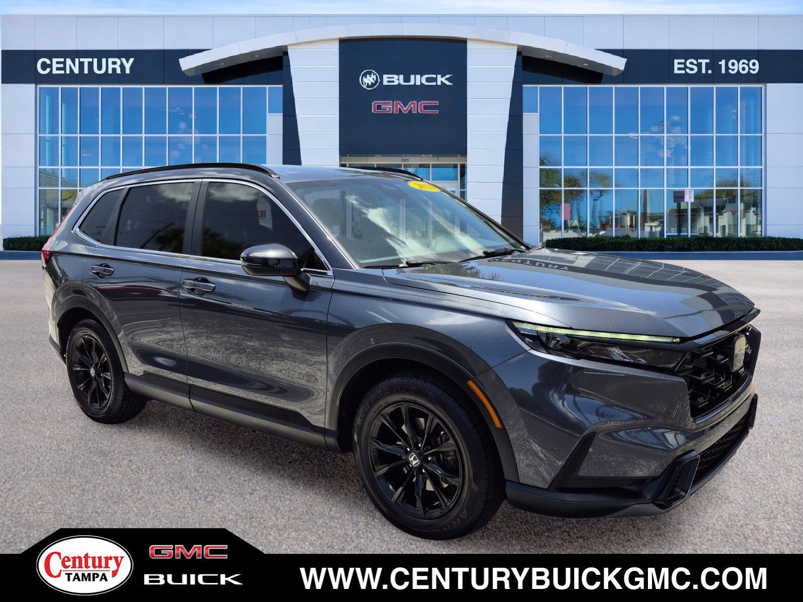 Gray 2023 Honda CR-V Hybrid SUV / Crossover Front-Wheel Drive Automatic