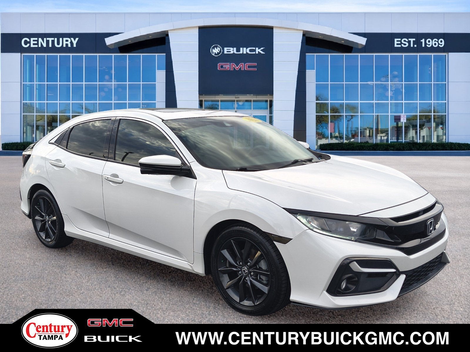 White 2021 Honda Civic Hatchback Hatchback Front-Wheel Drive Automatic