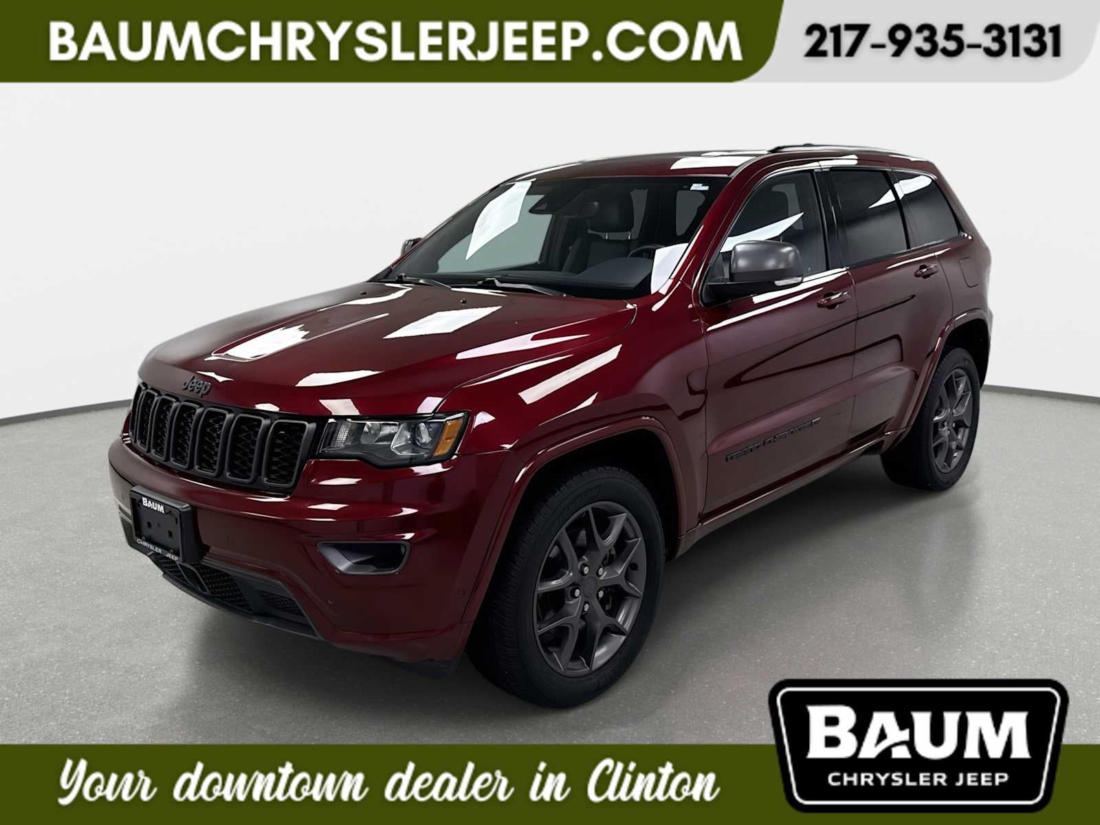 Velvet Red Pearlcoat 2021 Jeep Grand Cherokee SUV / Crossover Four-Wheel Drive 8-Speed Automatic