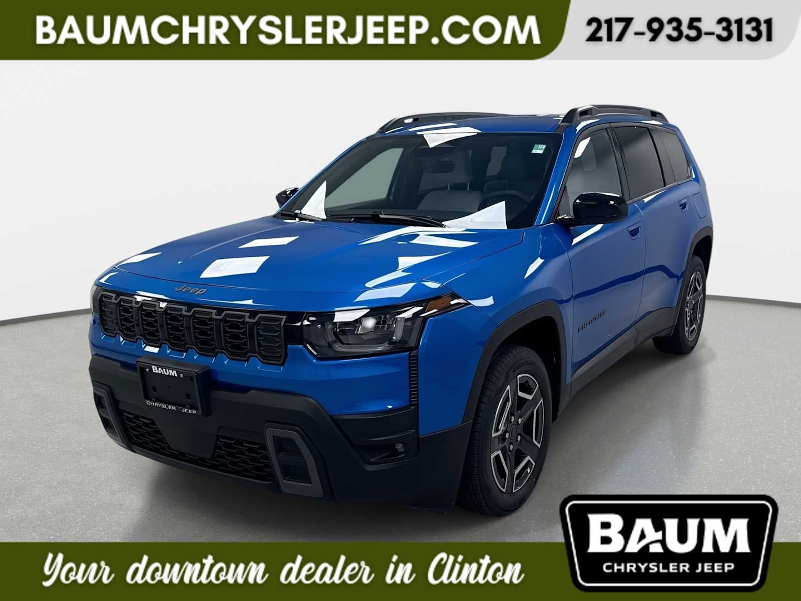 Hydro Blue Pearl-Coat Exterior Paint 2026 Jeep Cherokee SUV / Crossover Four-Wheel Drive Continuously Variable Transmission