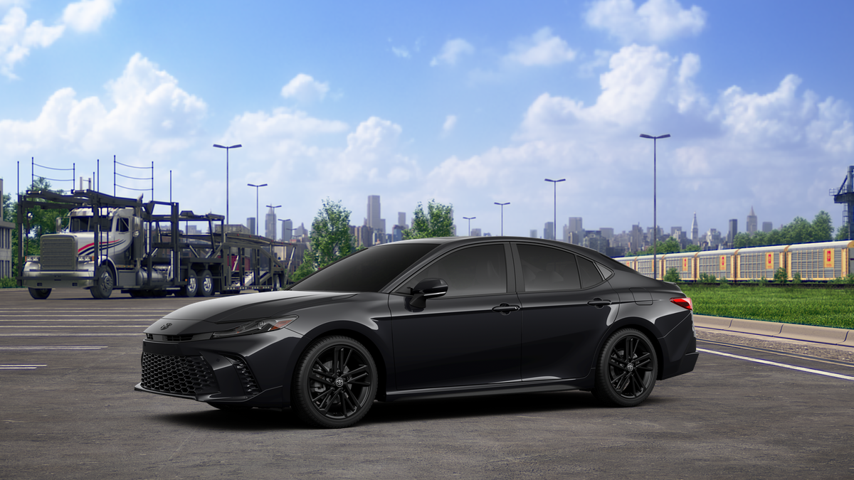 Midnight Black Metallic 2026 Toyota Camry Sedan All-Wheel Drive Continuously Variable Transmission