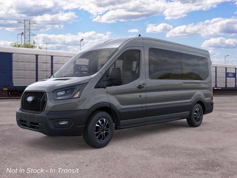 Carbonized Gray Metallic 2026 Ford Transit Passenger Van Rear-Wheel Drive 