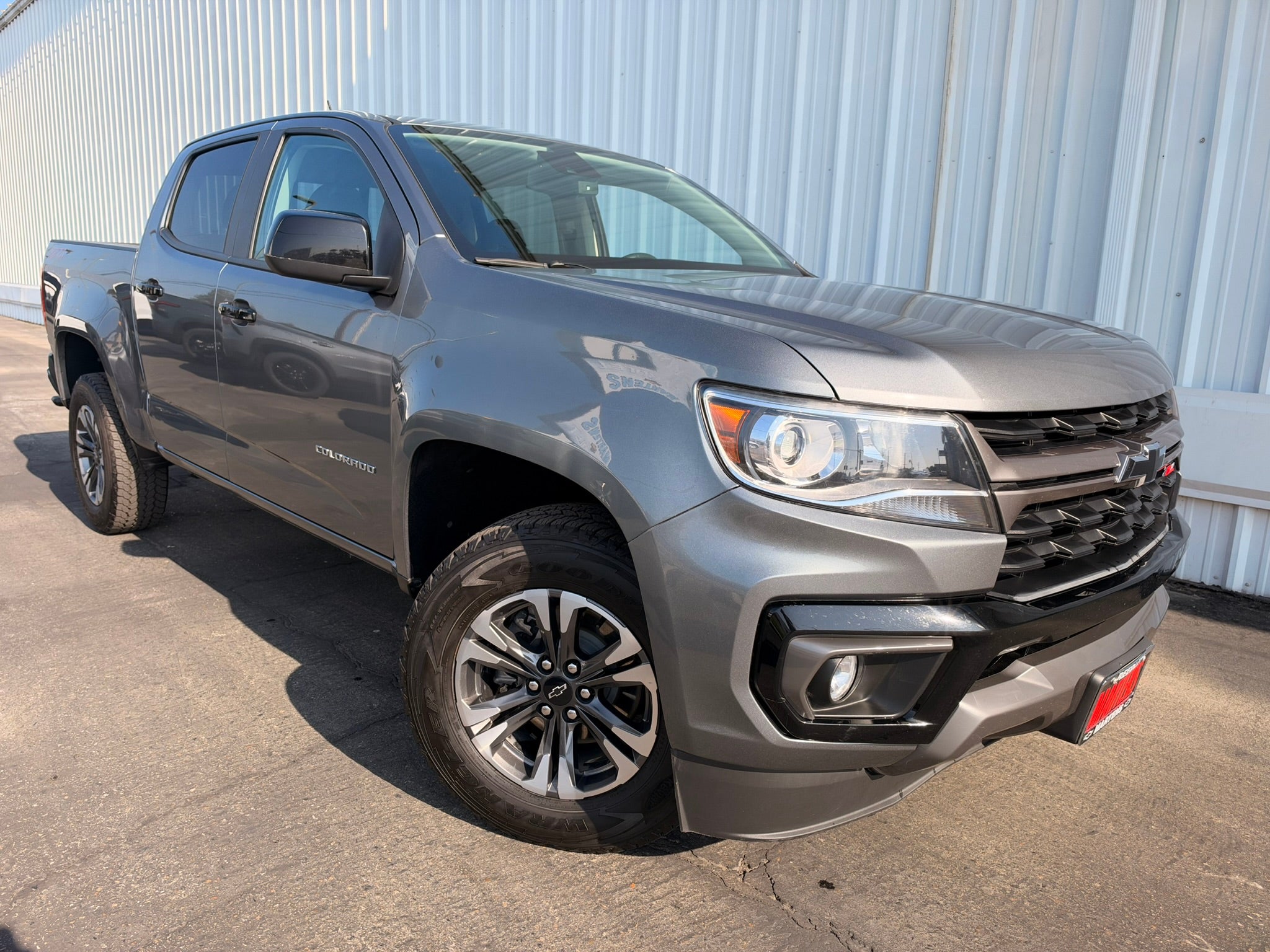 Gray (Satin Steel Metallic) 2022 Chevrolet Colorado Pickup Truck Four-Wheel Drive Automatic