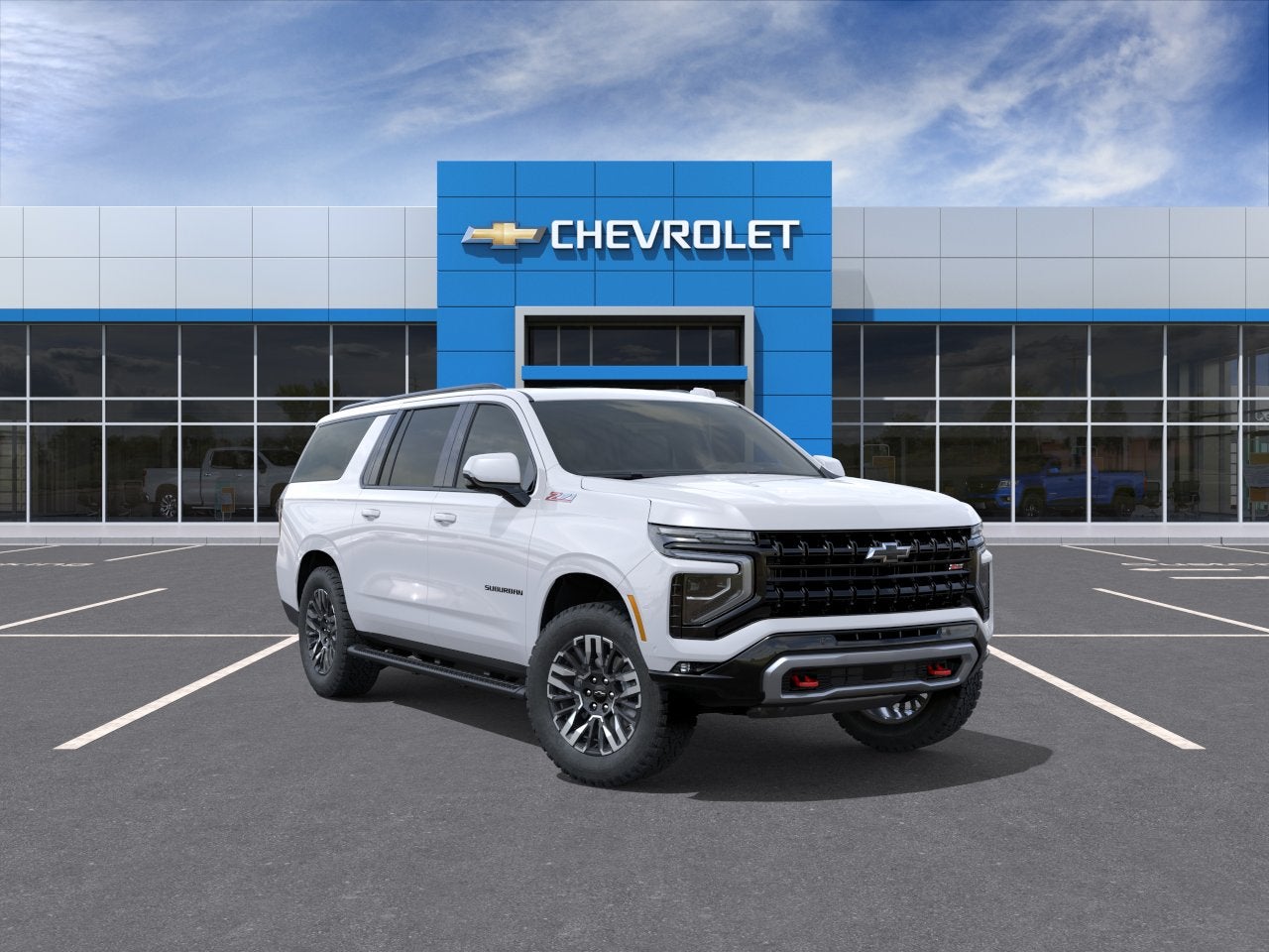 Summit White 2026 Chevrolet Suburban SUV / Crossover Four-Wheel Drive Automatic