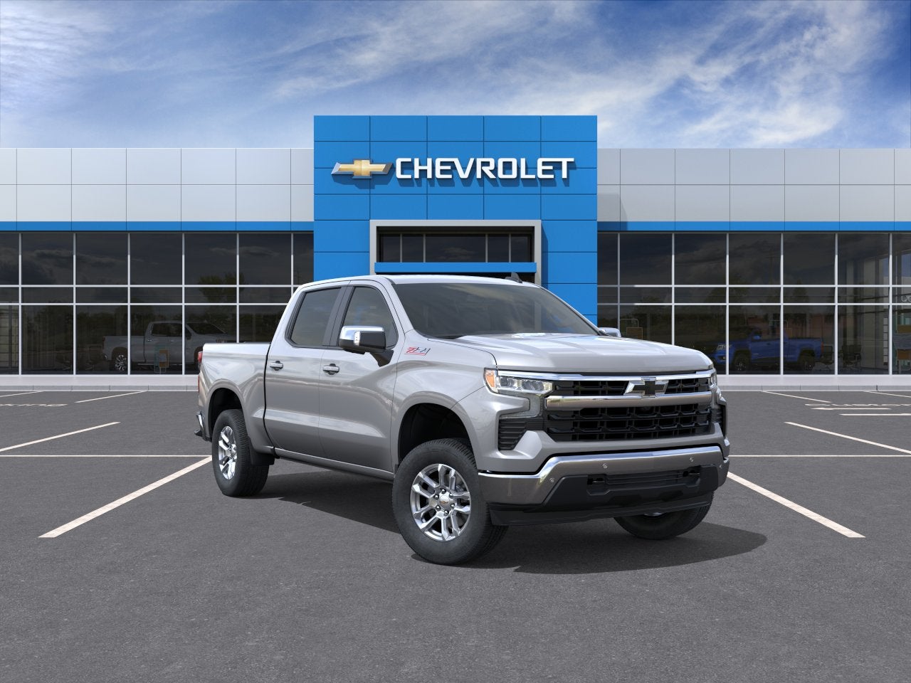 Sterling Gray Metallic 2026 Chevrolet Silverado 1500 Pickup Truck Four-Wheel Drive Automatic