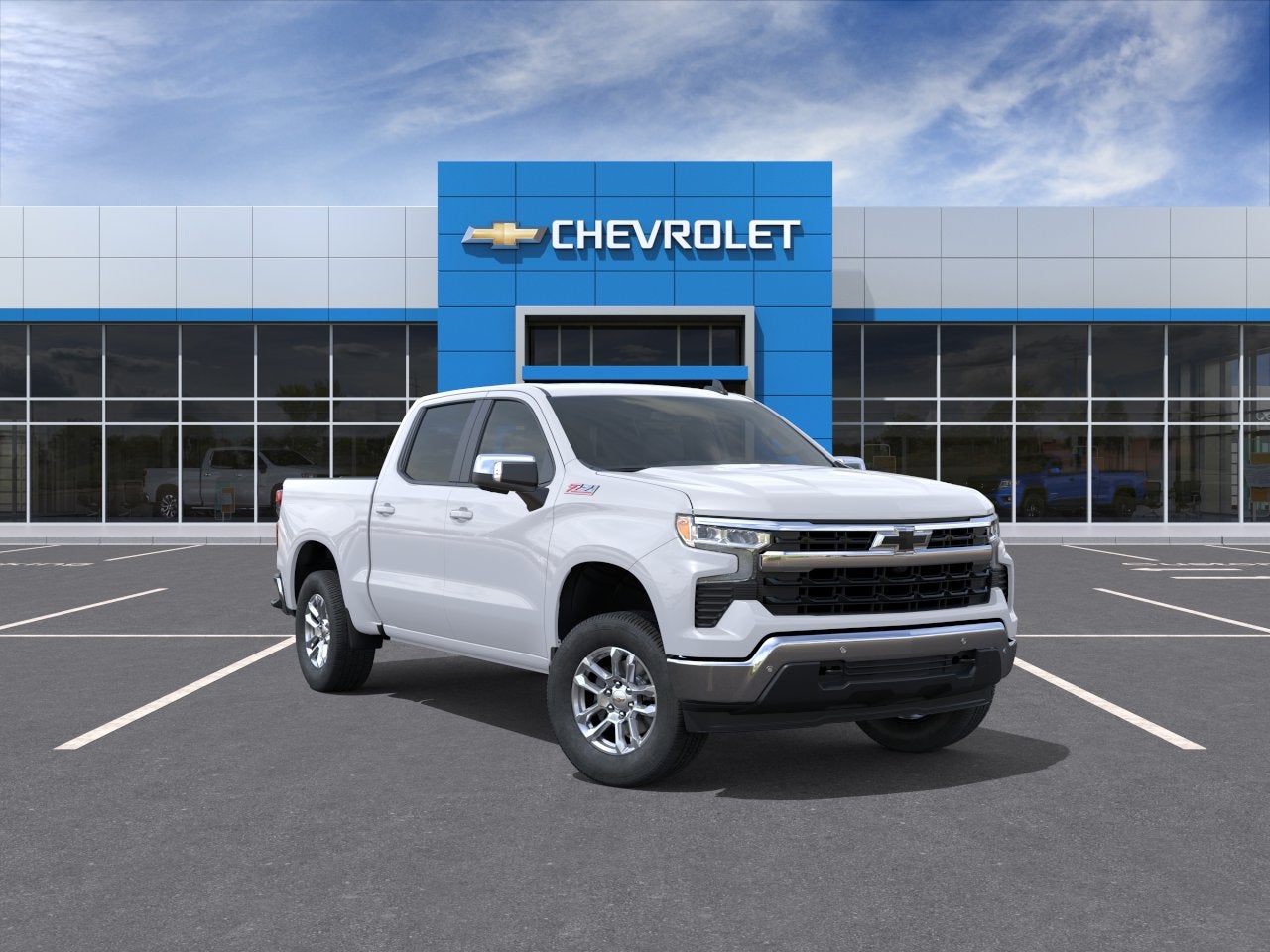 Summit White 2026 Chevrolet Silverado 1500 Pickup Truck Four-Wheel Drive Automatic