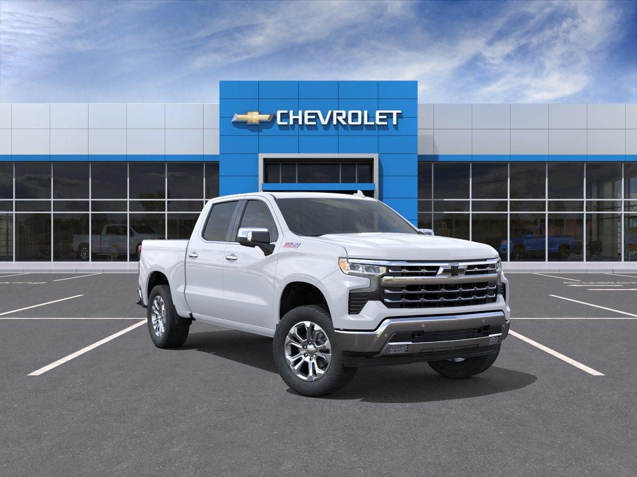 Summit White 2026 Chevrolet Silverado 1500 Pickup Truck Four-Wheel Drive Automatic