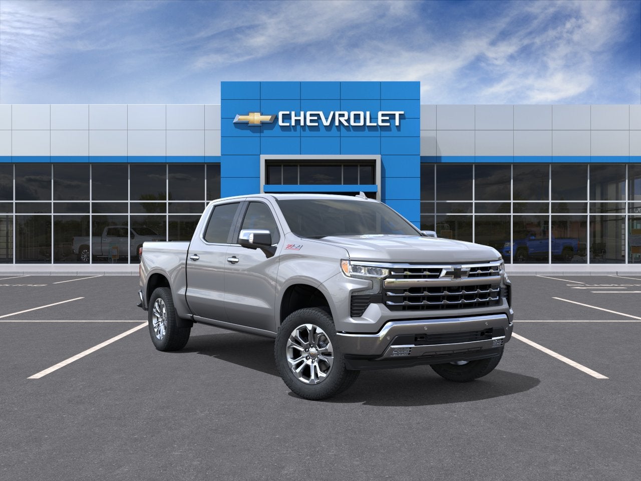 Sterling Gray Metallic 2026 Chevrolet Silverado 1500 Pickup Truck Four-Wheel Drive Automatic