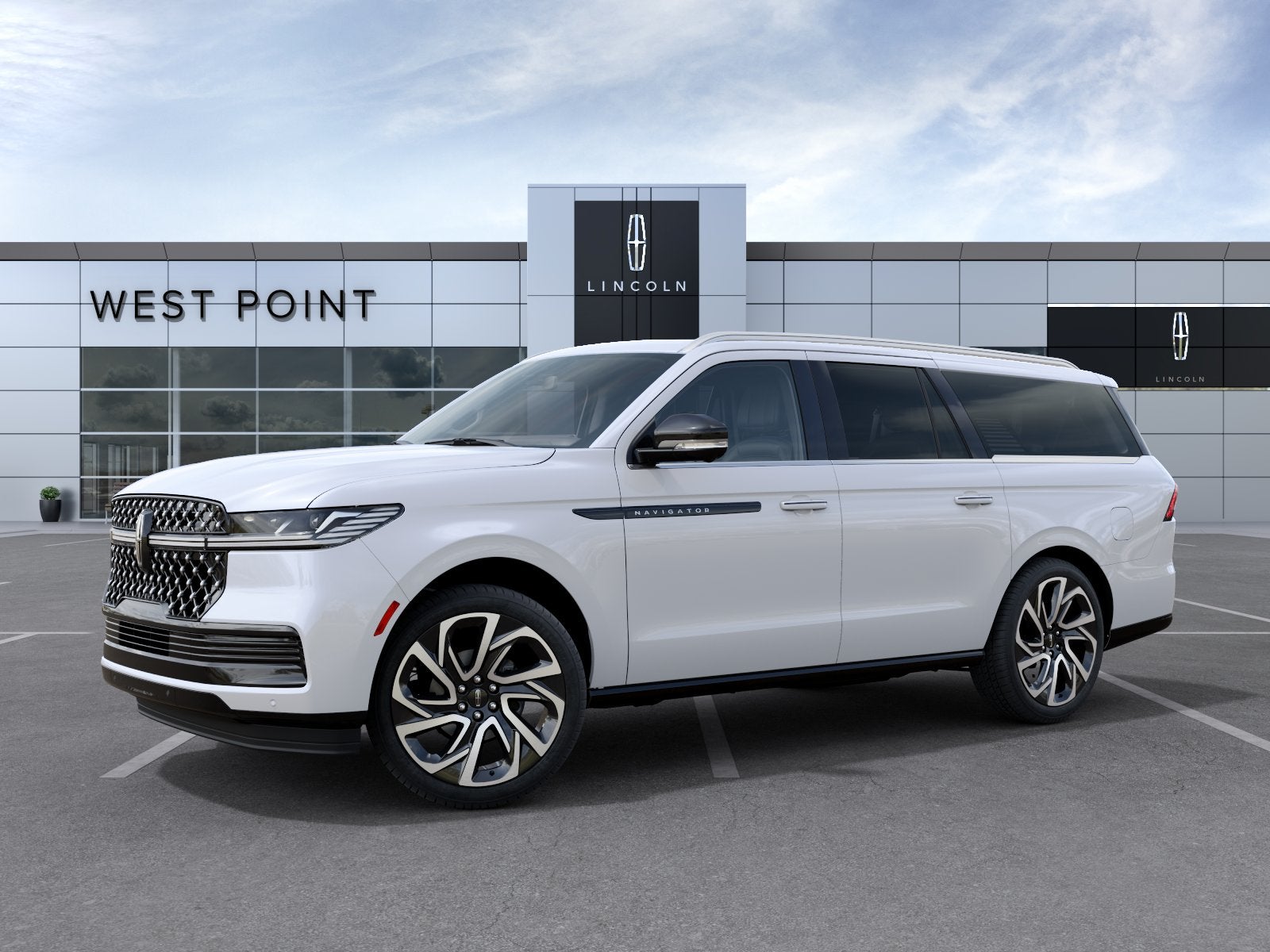 White Metallic 2027 Lincoln Navigator SUV / Crossover Four-Wheel Drive Automatic