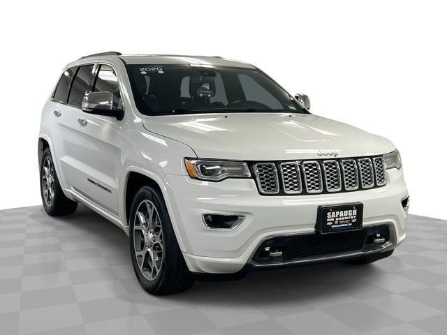 White 2020 Jeep Grand Cherokee Overland 4WD SUV / Crossover Four-Wheel Drive Automatic