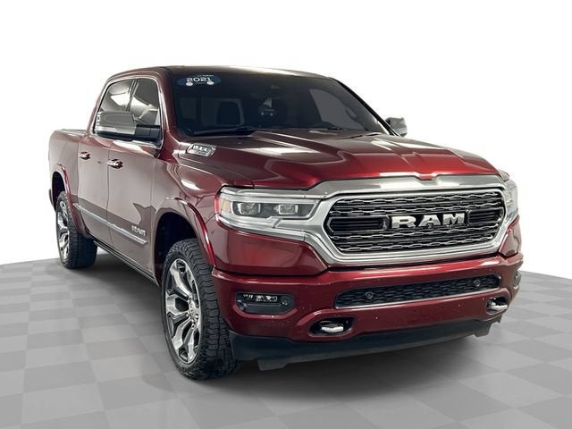 Red 2021 RAM 1500 Pickup Truck Four-Wheel Drive Automatic