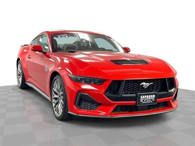 Red 2025 Ford Mustang Coupe Rear-Wheel Drive 6-Speed Manual