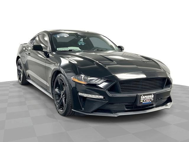 Black 2021 Ford Mustang EcoBoost Coupe RWD Coupe Rear-Wheel Drive Automatic