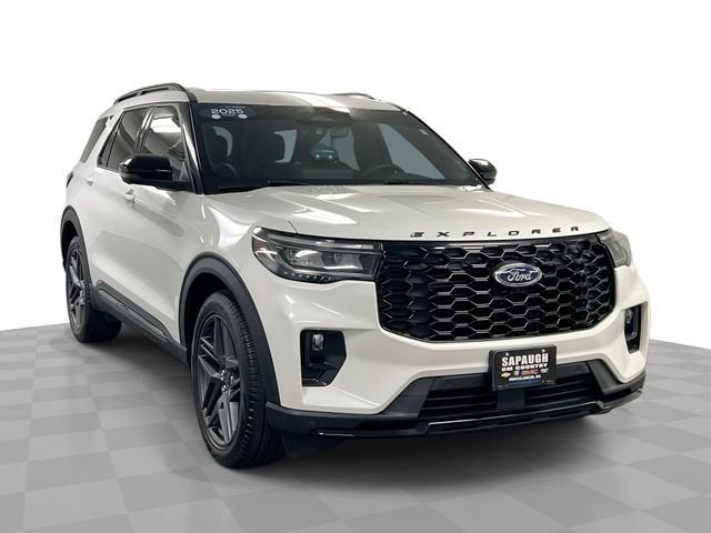 White 2025 Ford Explorer ST AWD SUV / Crossover All-Wheel Drive Automatic