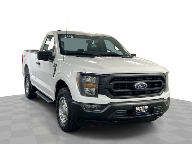 White 2023 Ford F-150 XL Regular Cab 4WD Pickup Truck Four-Wheel Drive Automatic