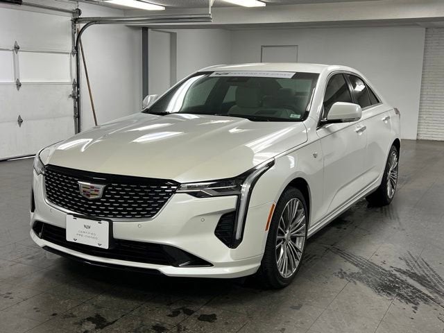 Crystal White Tricoat 2025 Cadillac CT4 Sedan All-Wheel Drive Automatic