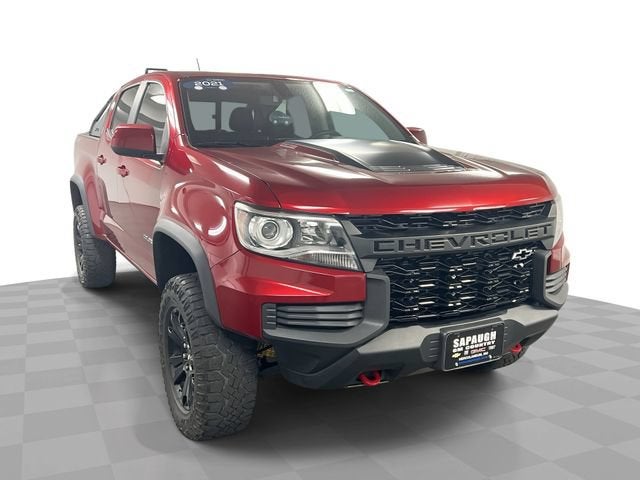 Cherry Red Tintcoat 2021 Chevrolet Colorado Pickup Truck Four-Wheel Drive Automatic