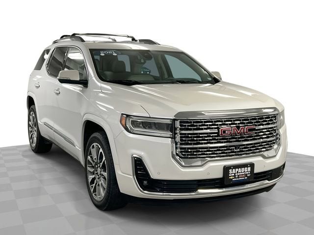 White Frost Tricoat 2021 GMC Acadia Denali AWD SUV / Crossover Four-Wheel Drive Automatic